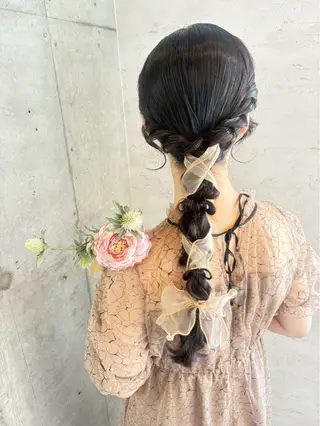 ロング ヘアアレンジ 美髪× ヘアセット✨Araiのヘアスタイル