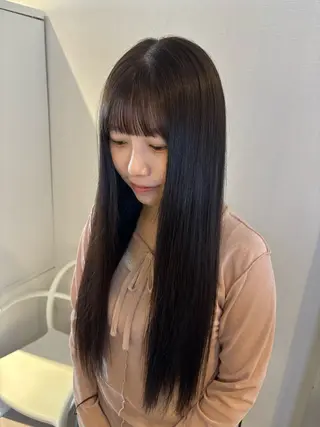 ロング カラー misuzu/名古屋 /酸性ストレート🎀のヘアスタイル