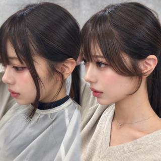 セミロング カラー 新宿/顔周りカット/ レイヤー/がっきーのヘアスタイル