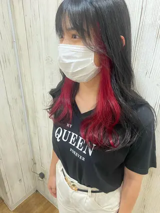 ロング カラー 夜23時まで予約🉑 reverieあきらのヘアスタイル