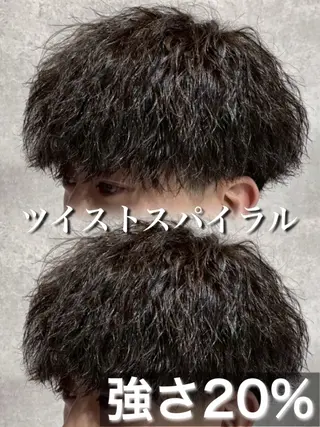パーマ メンズ ツイスパ/シャドウ MANARUのヘアスタイル
