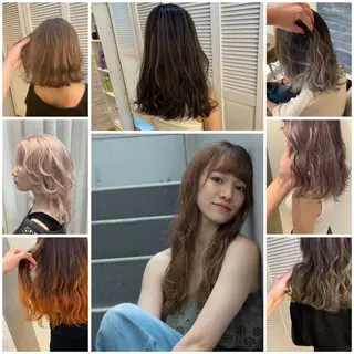 カラー 天野 利咲のヘアスタイル