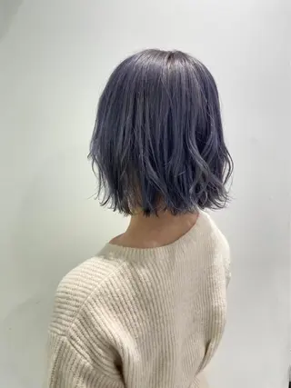 ミディアム カラー ヘアアレンジ 縮毛矯正/髪質改善/ ブリーチ毛/木元渓太のヘアスタイル