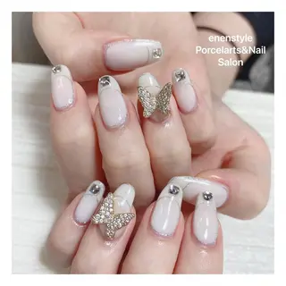ミディアム ネイル 🐾enen style 🐾のネイルデザイン