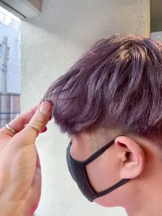 ショート カラー メンズ HIROKI ”博多 /ボブのヘアスタイル