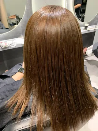 ミディアム カラー 髪質改善艶髪特化 二瓶 海人のヘアスタイル