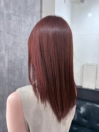 カラー ワンカラー 髪質改善 ブリーチ 武田さくらのヘアスタイル
