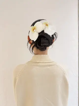 ヘアアレンジ 暖色カラー /ヘアアレンジ/花鈴のヘアスタイル