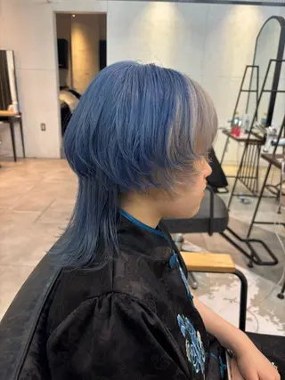 カラー センターパート/カラ ーメッシュ📍ユリのヘアスタイル