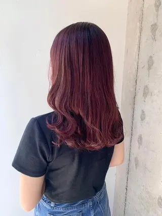 ロング カラー 新潟/万代/レイヤー 韓国風/明間未来のヘアスタイル