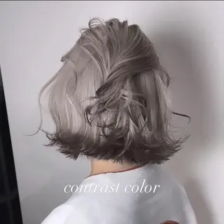 ミディアム カラー 💜ハイトーン💛 マジカルかいちゃんのヘアスタイル