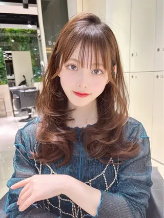 ロング カラー 美髪縮毛矯正/ 髪質改善/まいのヘアスタイル
