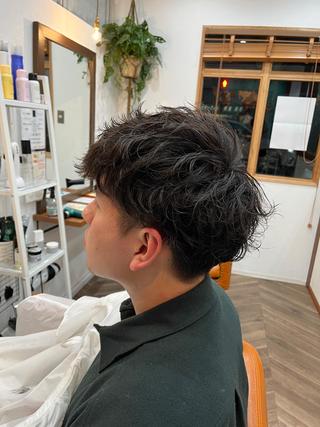 パーマ メンズ 佐藤 宰 OZ桑野店のヘアスタイル