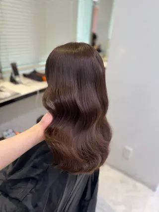 ミディアム ♥️韓国風透明感 暖色misa♥️のヘアスタイル