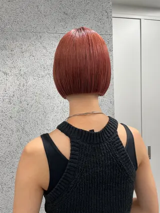 ショート ボブ/レイヤーカット 縮毛矯正/コウキ新宿のヘアスタイル