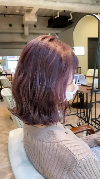 ミディアム カラー 新宿 / Aujua ソムリエ🫧森田涼介のヘアスタイル