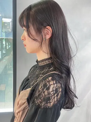 セミロング カラー パーマ ヘアアレンジ ITbyALBUM 中野店のヘアスタイル