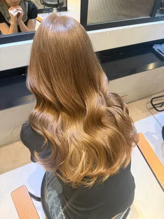 ロング カラー オリーブカラー🫒/ ハッシュカット/みゆのヘアスタイル