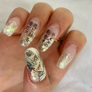 ロング 池袋痛ネイル Nok. 渡辺のネイルデザイン