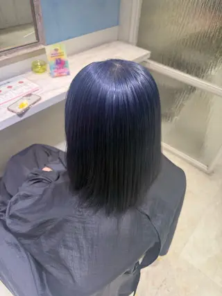 セミロング カラー ハイトーン/ブリーチ 💙みずき💙のヘアスタイル