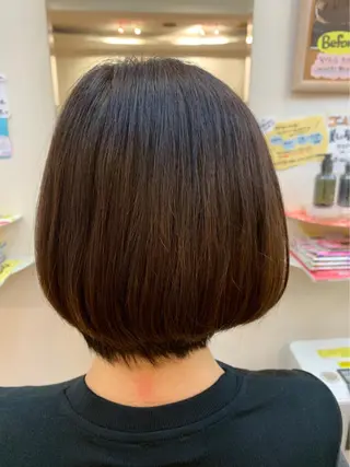 ショート カラー 縮毛矯正モデル募集中 美容室HATSUのヘアスタイル