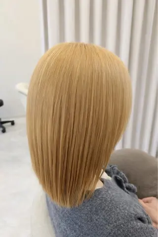 ショート センターパート 韓国ヘア・綾也のヘアスタイル