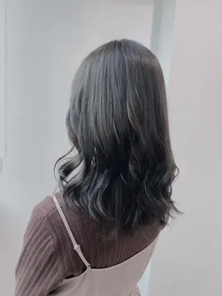 セミロング カラー 𓏸レイヤー髪質改善 透けカラーカノン🫧のヘアスタイル