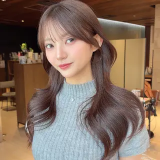 ロング Nanako。/韓国 ハッシュカットのヘアスタイル