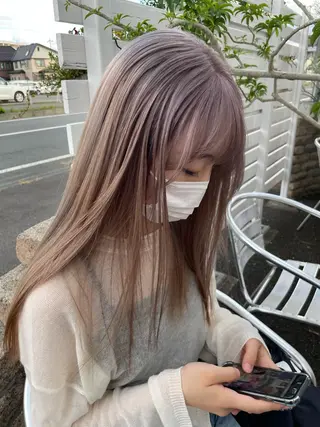 ロング カラー コレットヘアー 田中アヤノのヘアスタイル