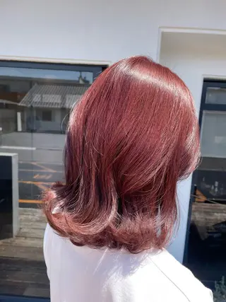 セミロング カラー 鈴木 かすみのヘアスタイル
