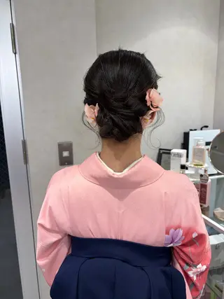 ヘアアレンジ ヘアセット/レイヤー 縮毛矯正/はるか🎀のヘアスタイル