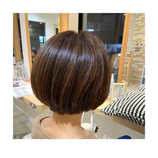 ショート カラー 30代からの大人 ショートのヘアスタイル