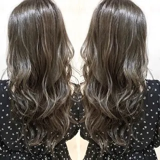 ロング カラー ヘアアレンジ ネイル マツエク・マツパ 夜23時まで予約🉑 reverieあきらのヘアスタイル