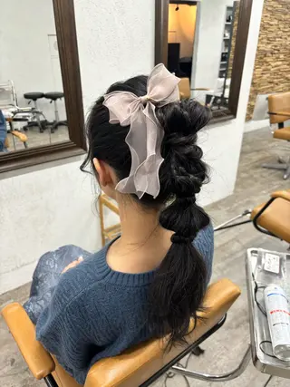 ロング ヘアアレンジ ️韓国ヘア/レイヤー カット❤️Yūkaのヘアスタイル