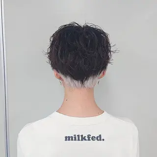 パーマ ヘアアレンジ メンズ 曲がる縮毛矯正特化 亮輔【江坂駅すぐ】のヘアスタイル