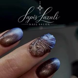 ネイル 💎ラピスラズリ RIONAのネイルデザイン
