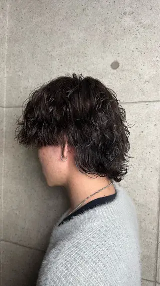 パーマ メンズ 松本 耀清のヘアスタイル