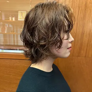 ショート パーマ ショート・ボブ ・ウルフ✂︎IMAIのヘアスタイル
