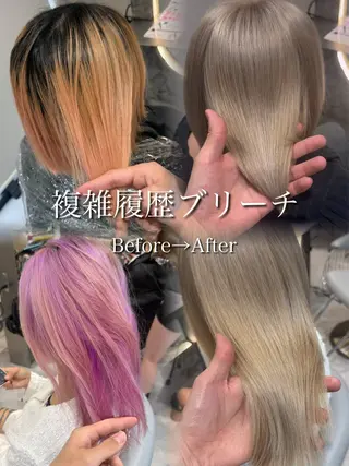 ミディアム カラー Aster 店長 れおんのヘアスタイル