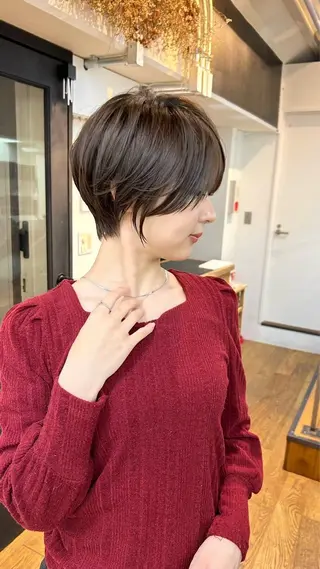 ショート 髪質改善/ショート/ 透明感カラー/はるきのヘアスタイル