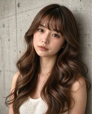 ロング パーマ 拓麿✂︎/韓国ヘア× コテ巻きパーマのヘアスタイル