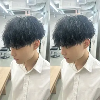 パーマ メンズ 波巻き・ツイスパ得意 /パーマ職人古田和也のヘアスタイル