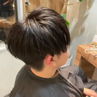 ショート カラー メンズ 韓国風メンズヘア 渋谷  🦢Yuiのヘアスタイル
