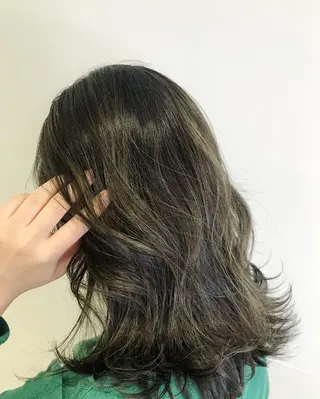 ロング カラー 髪質改善/顔まわり 石原のヘアスタイル