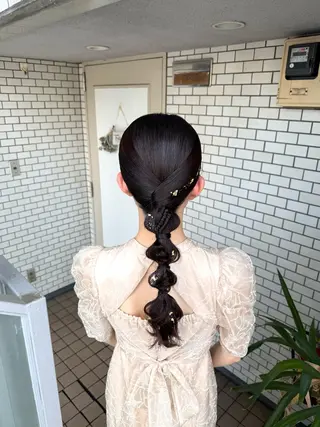 ロング ヘアアレンジ 褒められヘアメイク /‎ボブ女子🐶みおのヘアスタイル