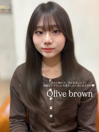 セミロング カラー 𝘈𝘐𝘙𝘐♡ レイヤーカットのヘアスタイル
