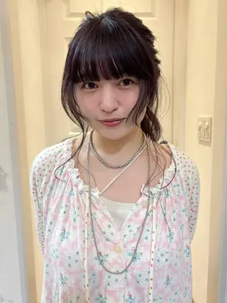 ロング カラー TRENCH 渡辺 琴夏のヘアスタイル