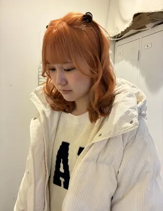 ミディアム カラー loty すずなのヘアスタイル
