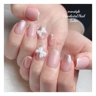 ミディアム ネイル 🐾enen style 🐾のネイルデザイン