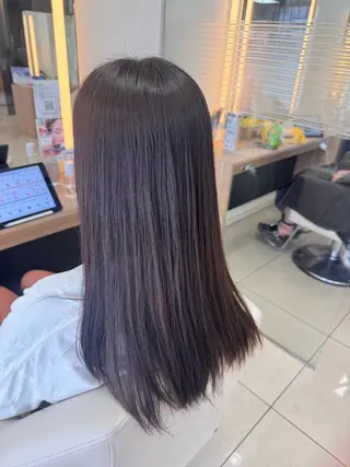 ロング ブリーチなしベー ジュ/tuburaのヘアスタイル